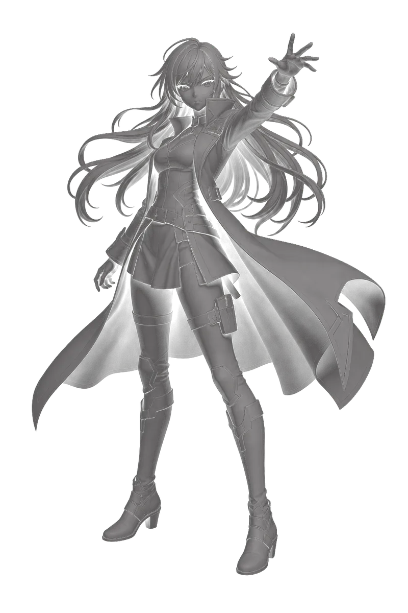 A character model as a plain grey untextured file.