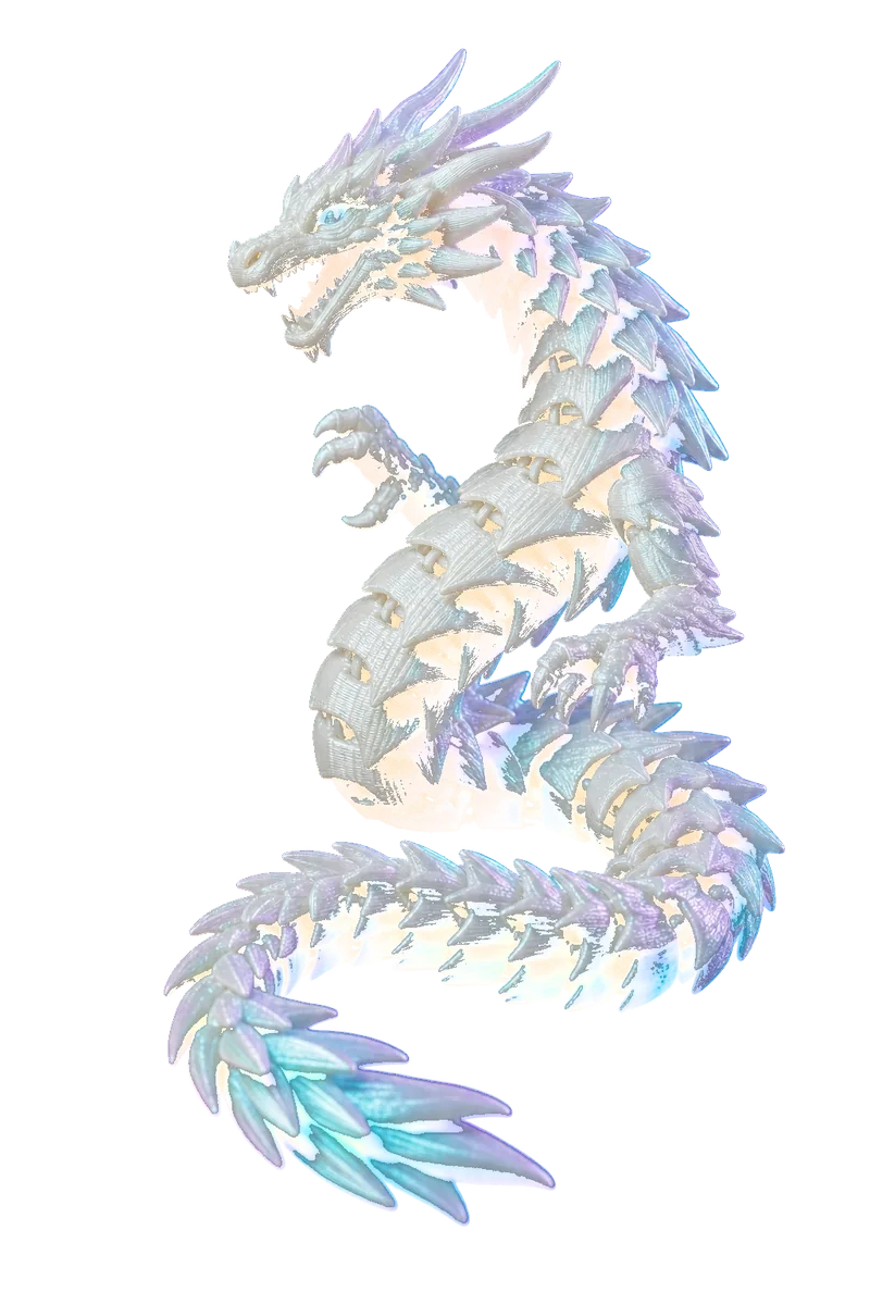 A printed articulated dragon.